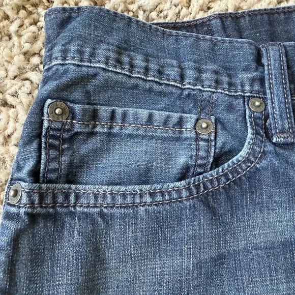 Levi's 514 Jeans Men's 34x34 Blue Denim Slim Straight Cotton Stretch Mid Rise - Picture 3 of 13